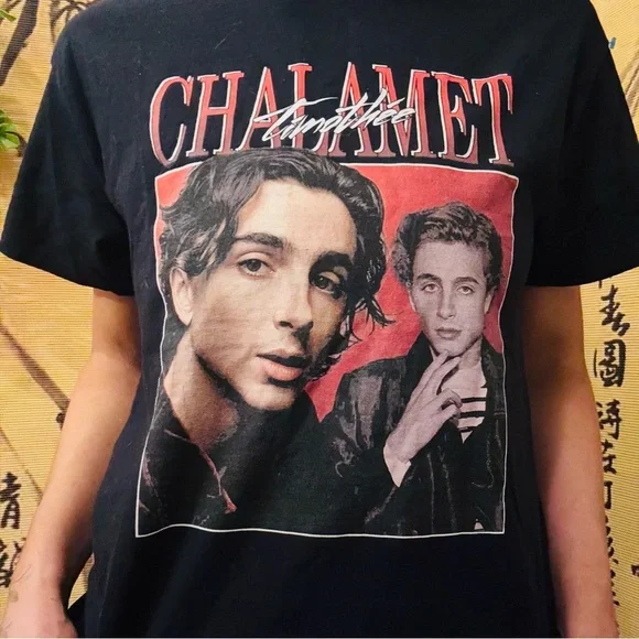 Timothee Chalamet Graphic Short Sleeve Tee - Picture 2 of 8